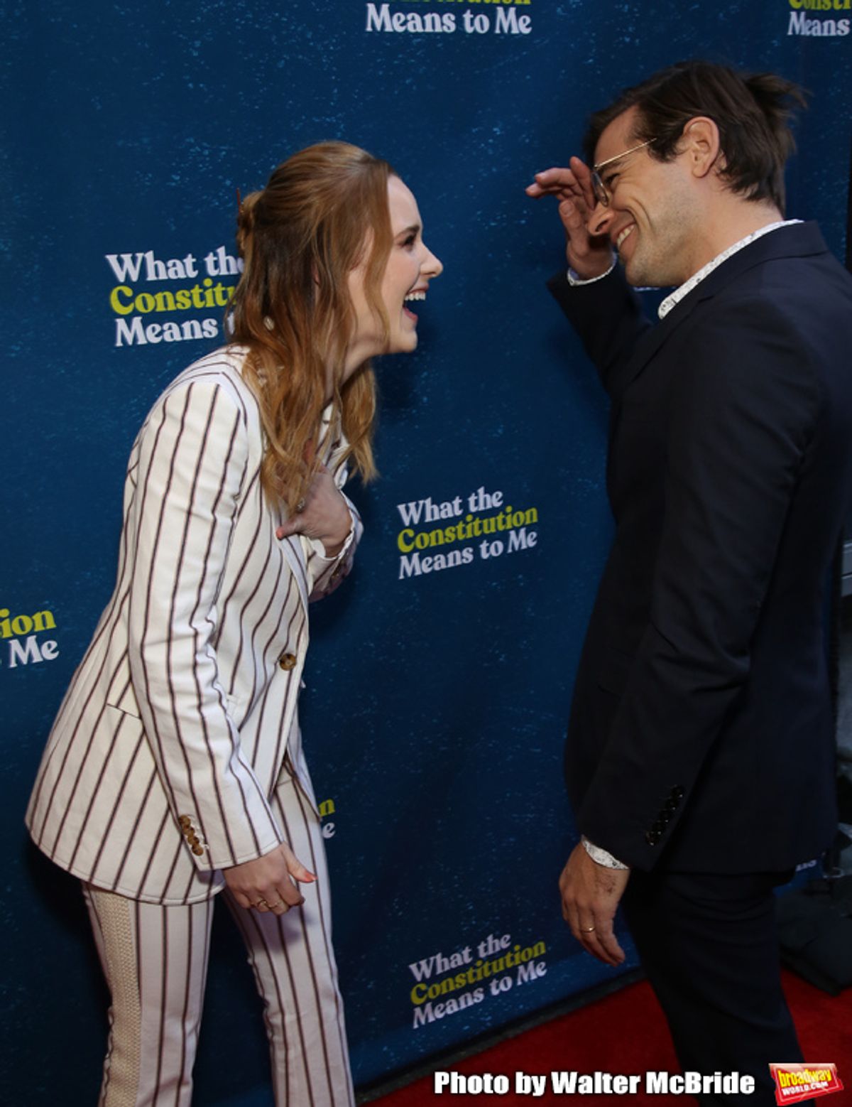 Rachel Brosnahan and Jason Ralph at 
