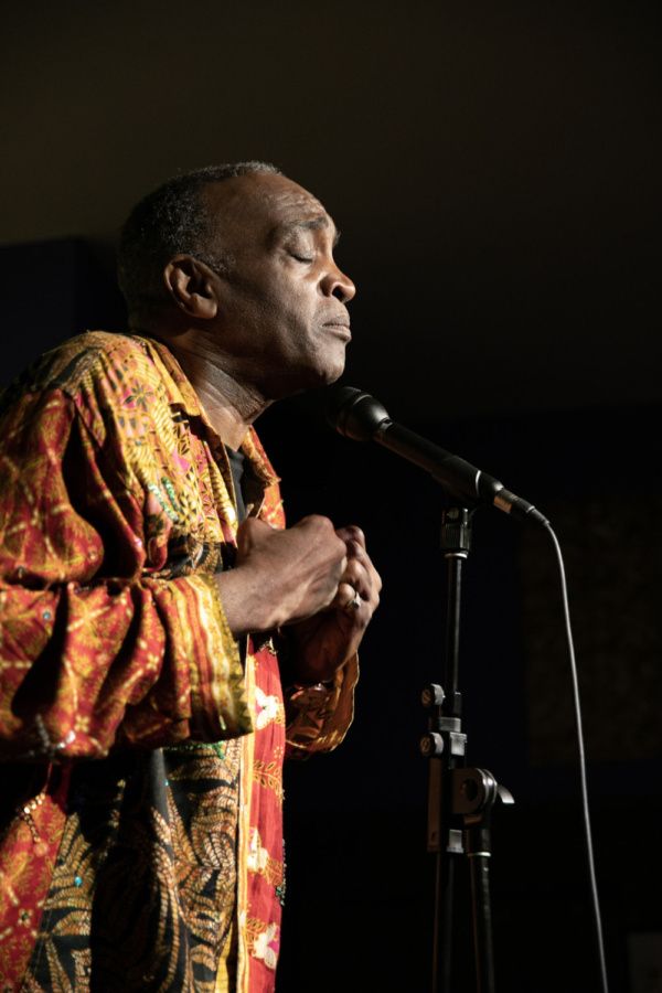 Ray Shell sings Starlight Express at Spoonfed NYC. Photo by Sekou Luke Studio.  Photo