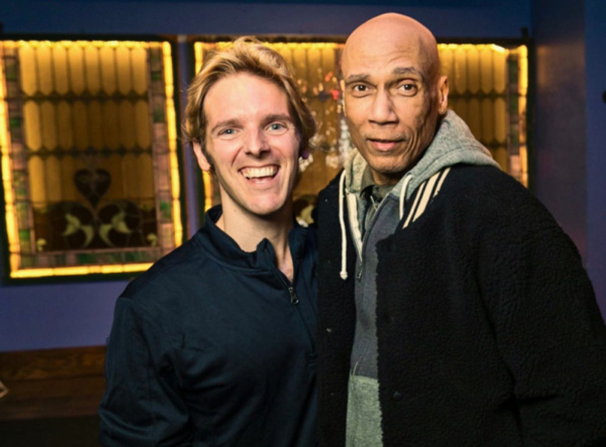 Music journalist Christian John Wikane and director Michael Boyd. Photo by Sekou Luke Studio.  at 