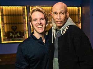 Music journalist Christian John Wikane and director Michael Boyd. Photo by Sekou Luke Studio. @ BroadwayWorld Music journalist Christian John Wikane and director Michael Boyd. Photo by Sekou Luke Photo