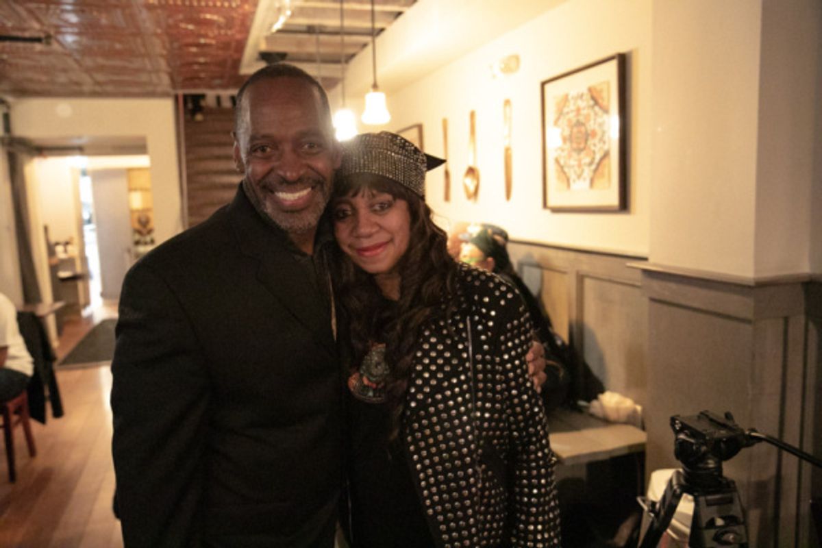 Spoonfed NYC co-owner Chef Randy Witherspoon and hair stylist Sevaria. Photo by Sekou Luke Studio.  at 