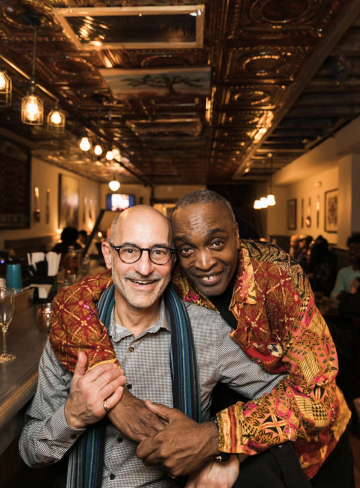 Graphic design artist Frank Marchese and Ray Shell. Photo by Sekou Luke Studio.  at 