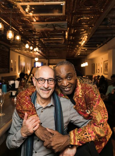 Graphic design artist Frank Marchese and Ray Shell. Photo by Sekou Luke Studio.  Photo