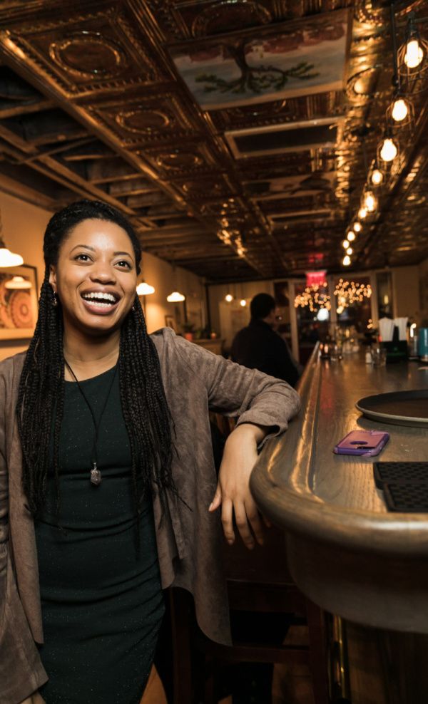 Cynthia Nesbit at Spoonfed NYC. Photo by Sekou Luke Studio.  Photo