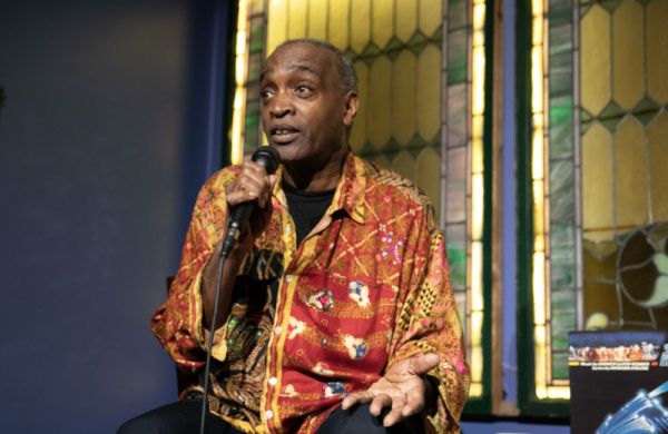 Ray Shell onstage at Spoonfed NYC during live Q&A to celebrate the 35th anniversary o Photo