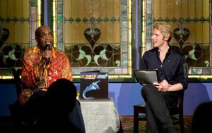 Music journalist Christian John Wikane interviews Ray Shell at Spoonfed NYC about the 35th anniversary of Starlight Express. Photo by Sekou Luke Studio. @ BroadwayWorld Music journalist Christian John Wikane interviews Ray Shell at Spoonfed NYC about the Photo