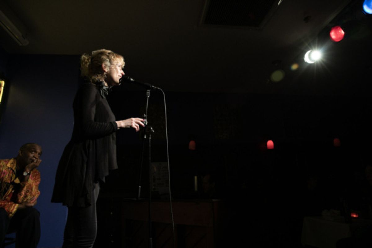 Kim Leeson, who played Pearl in the London production of Starlight Express, joins Ray Shell onstage at Spoonfed NYC. Photo by Sekou Luke Studio.  at 