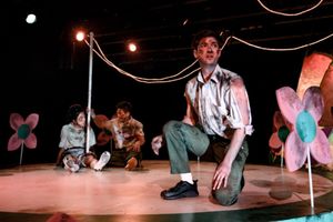 Patriac Coakley with (back, l to r) Stephanie Shum and Jackie Seijo @ BroadwayWorld Patriac Coakley with (back, l to r) Stephanie Shum and Jackie Seijo Photo