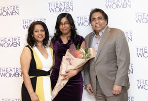 LPTW Lucille Lortel Award winner Natasha Sinha with her parents. Photo credit: Valerie Terranova @ BroadwayWorld LPTW Lucille Lortel Award winner Natasha Sinha with her parents. Photo credit: Val Photo