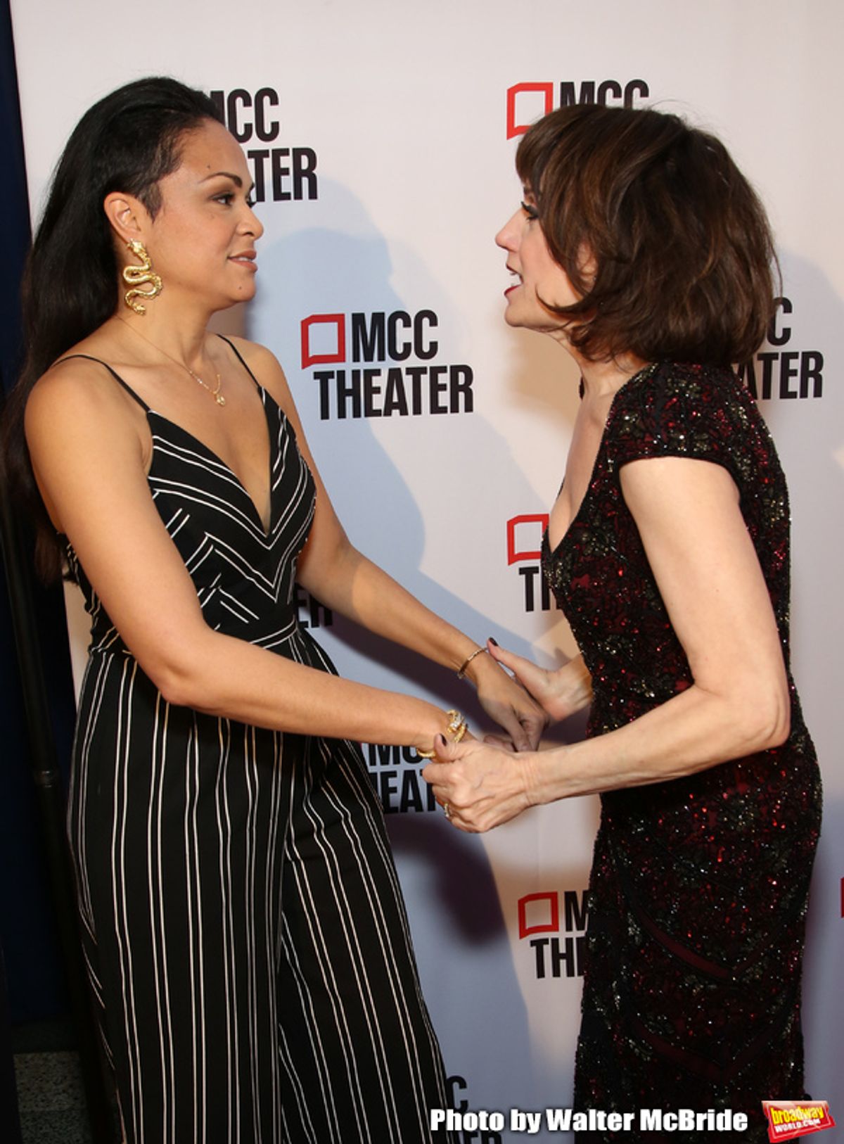 Karen Olivo and Beth Leavel  at 