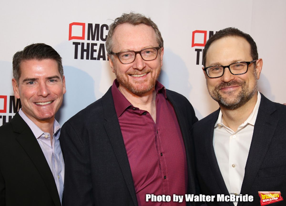 Chad Beguelin, Bob Martin and Matthew Sklar at 