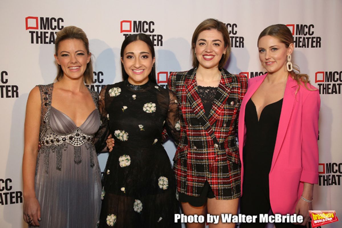 Kate Rockwell, Krystyna Alabado, Barret Wilbert Weed and Taylor Louderman at 