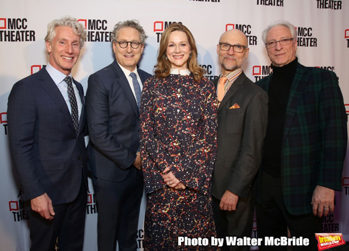 Blake West, Bernie Telsey, Laura Linney, Will Cantler and Robert LuPone  at 