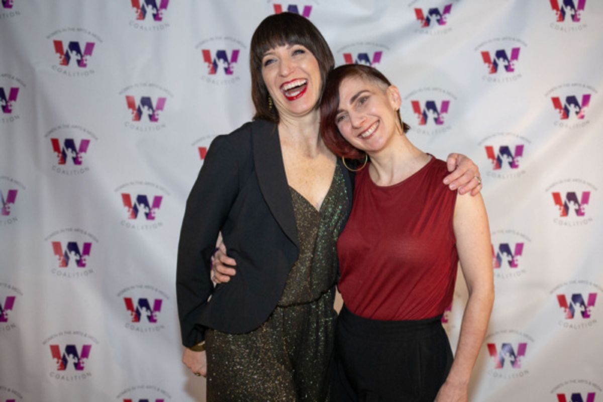 Ophira Eisenberg and Amy Emmerich at 