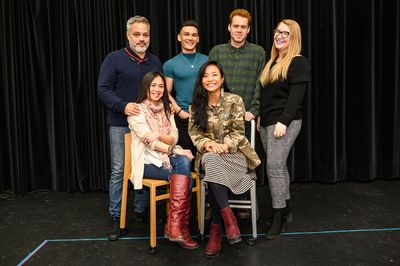 (l-r)
Top row: Troy Adams, Brandon Antonio, Nathan Carroll, Rielle Braid (as rehearsa Photo