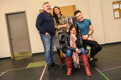(l-r) Troy Adams, Stephanie Sy, Ma-Anne Dionisio, Brandon Antonio;
photo by Dahlia Ka Photo