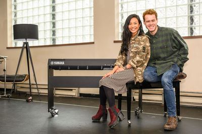 (l-r) Stephanie Sy, Nathan Carroll; photo by Dahlia Katz. Photo