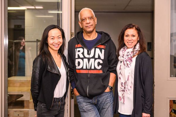 (l-r) Lily Ling, Philip Akin, Nicola Pantin; photo by Dahlia Katz. Photo