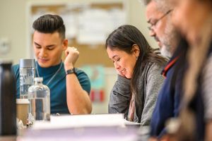 (l-r) Brandon Antonio, Ma-Anne Dionisio; photo by Dahlia Katz.
 Photo