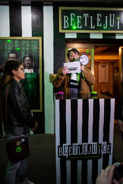 Alex Brightman host first of weekly Live Game Shows in front of the Winter Garden The Photo