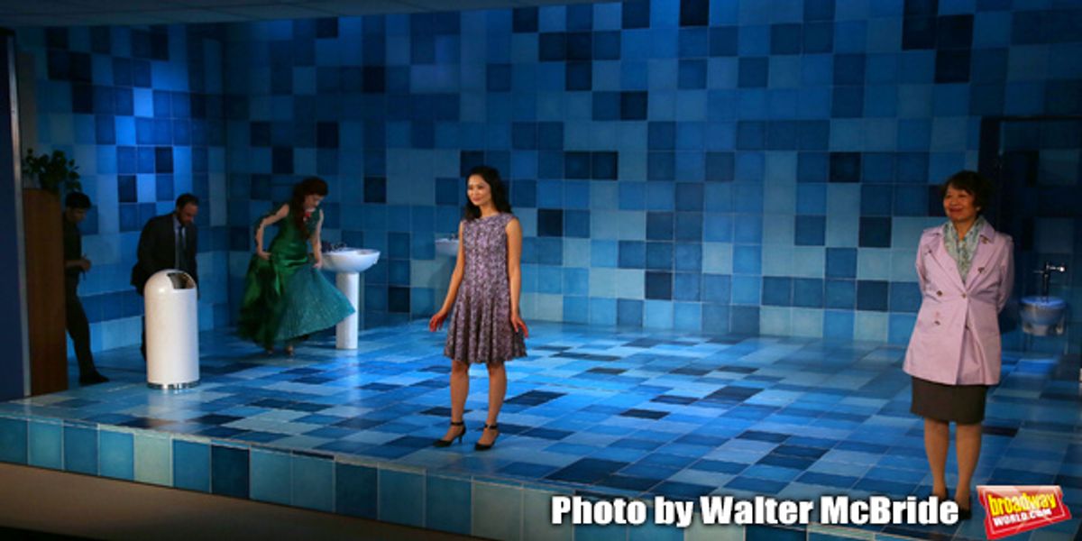 Tiffany Villarin and Jeanne Sakata with cast  at 