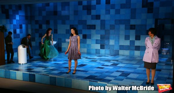 Megan Hill, Tiffany Villarin and Jeanne Sakata with cast Photo