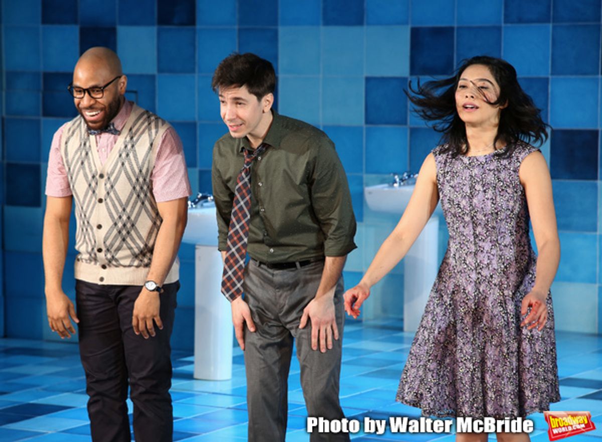 Ugo Chukwu, Justin Long and Tiffany Villarin  at 