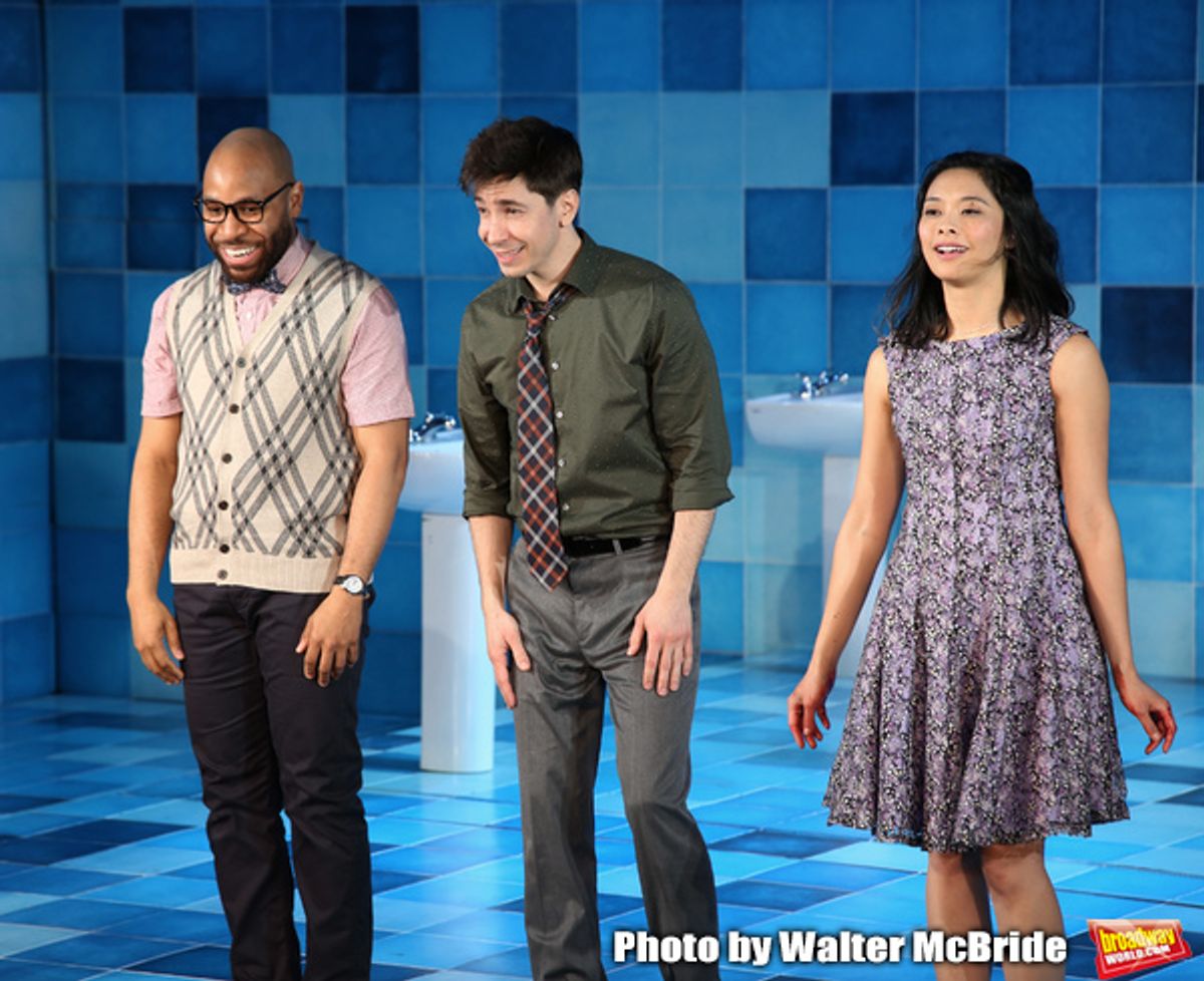 Ugo Chukwu, Justin Long and Tiffany Villarin  at 