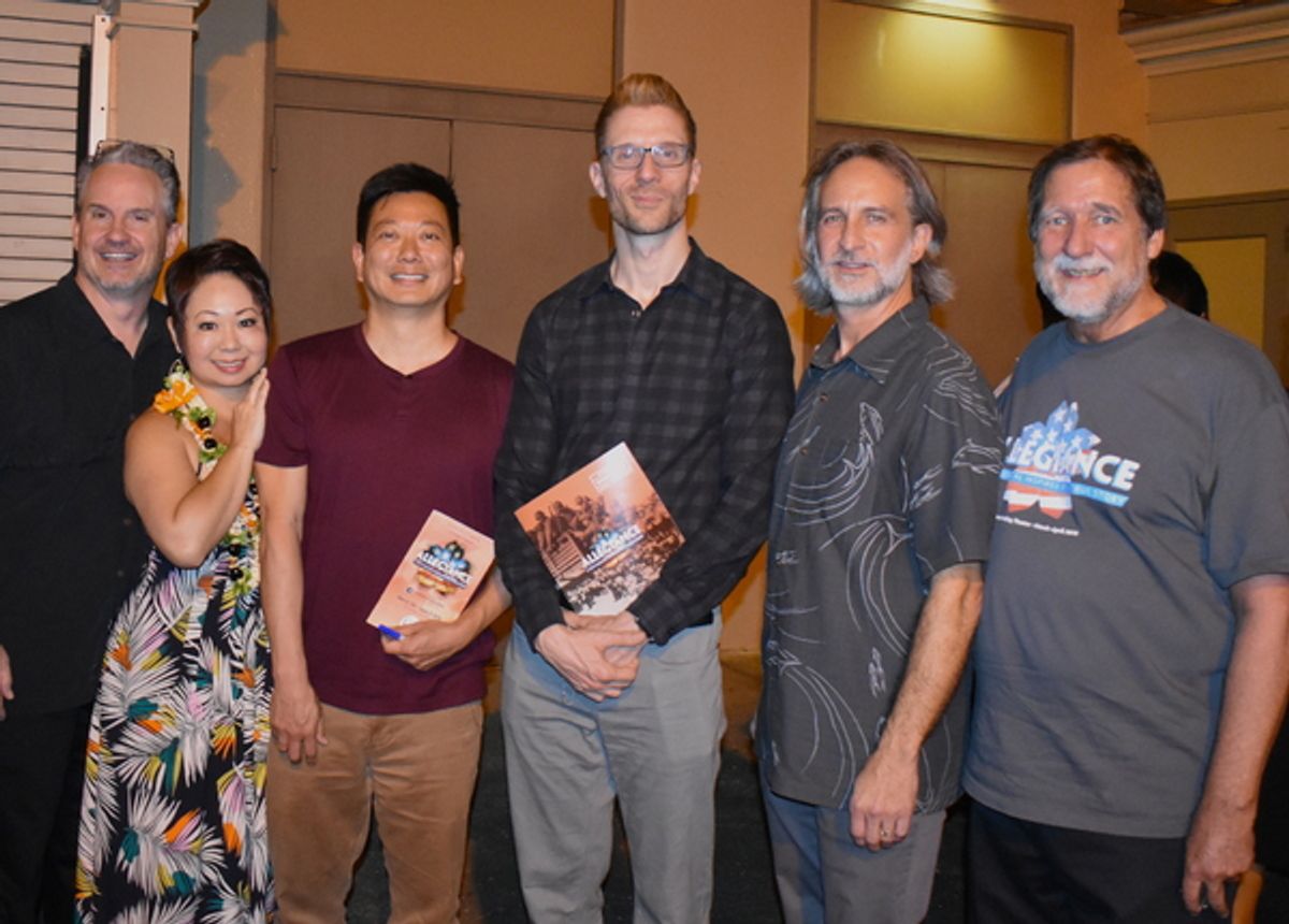 Jay Kuo, Lorenzo Thione and the local creative team of Allegiance at 