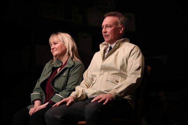 Julia Gibson as Lil Bit and Jeffrey Blair Cornell as Uncle Peck Photo