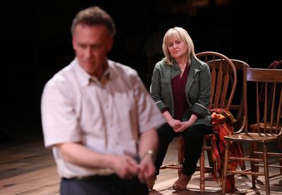 Jeffrey Blair Cornell as Uncle Peck and Julia Gibson as Lil Bit Photo