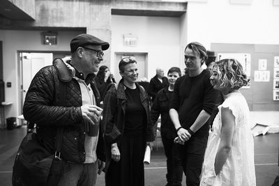 Terry Kinney, Gilles Geary and Lizzy DeClement Photo