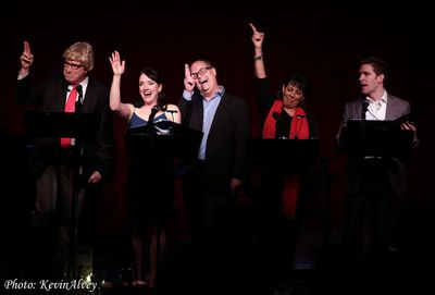 Richard Kind, Kristen Mengelkoch, Brad Oscar, Christine Pedi, Taylor Crousore Photo