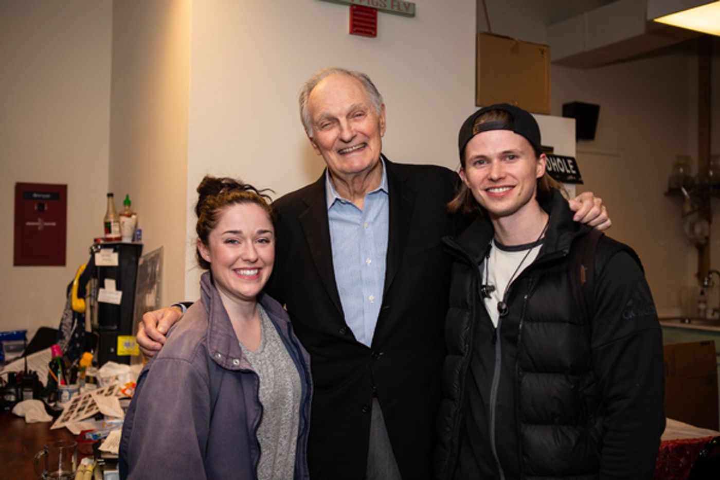 Photo Flash: Alan Alda Visits FIDDLER ON THE ROOF  Image