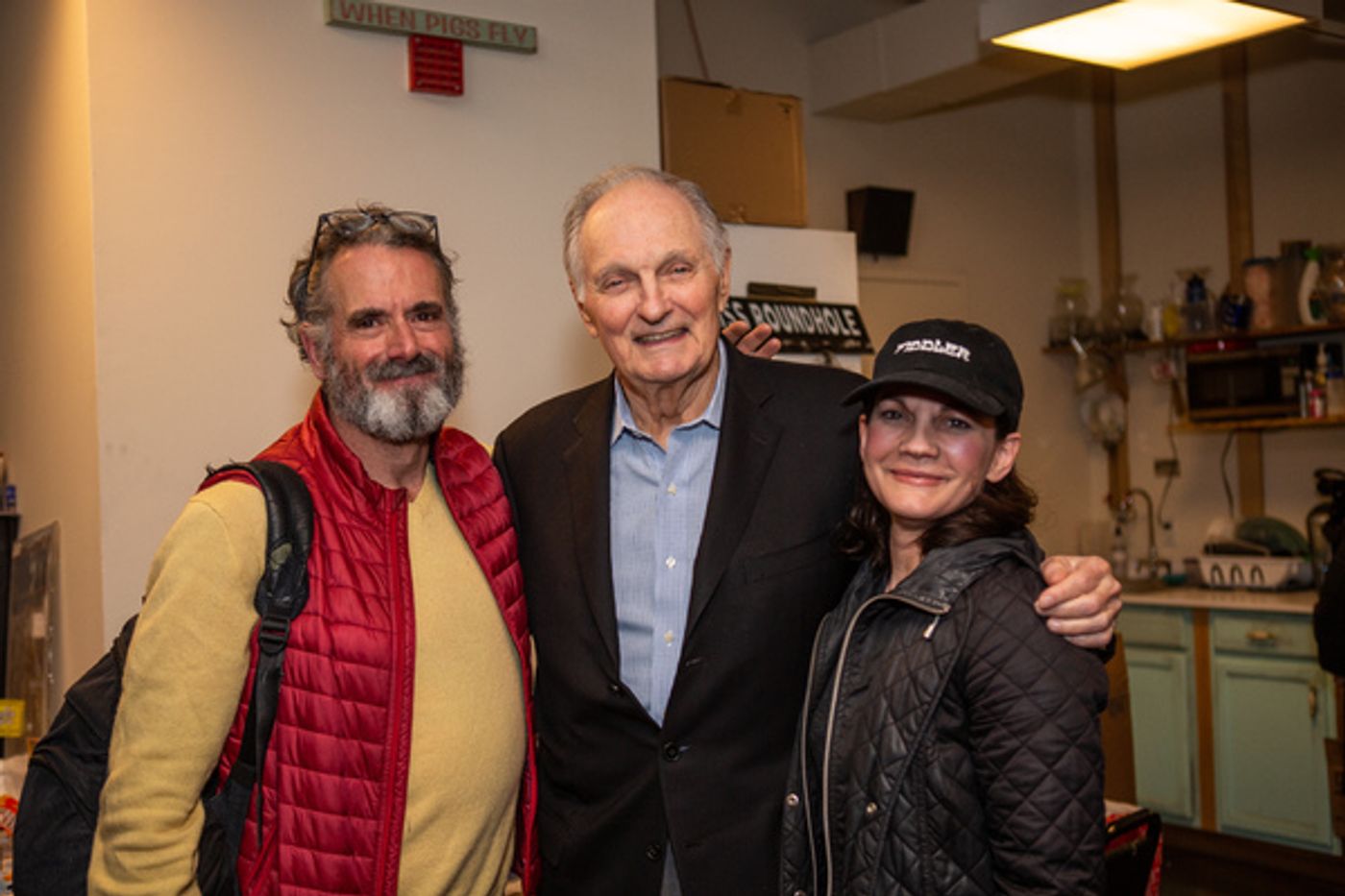 Photo Flash: Alan Alda Visits FIDDLER ON THE ROOF  Image