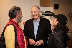 Steven Skybell, Alan Alda, Jennifer Babiak Photo