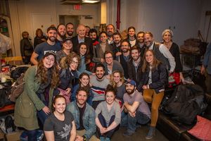 The cast with Alan Alda Photo