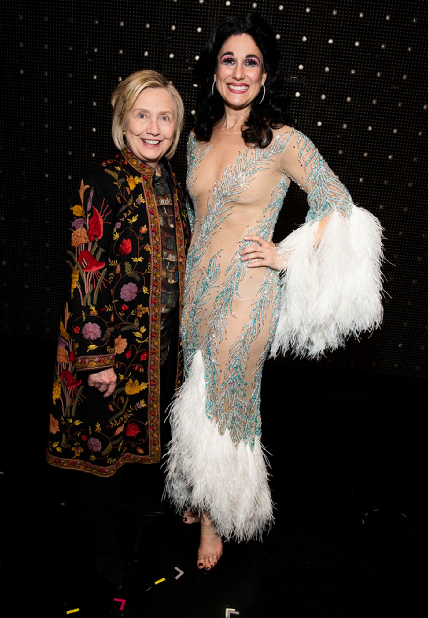 Photo Flash: Lin-Manuel Miranda and Hillary Clinton Visit THE CHER SHOW  Image