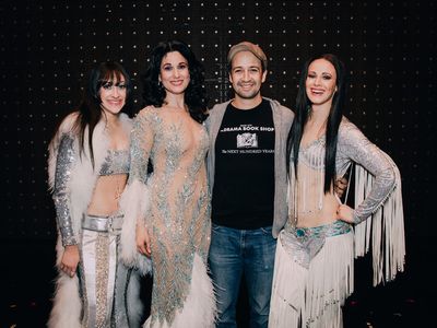 Lin-Manuel Miranda with Micaela Diamond, Stephanie J. Block, and Teal Wicks Photo