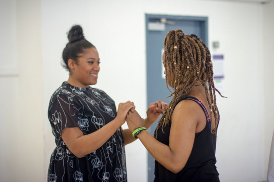 Photo Flash: First Look At FUNERAL FLOWERS In Rehearsal Image
