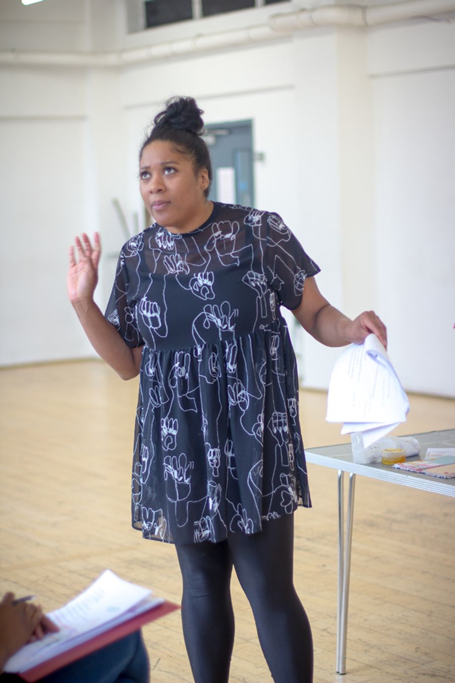 Photo Flash: First Look At FUNERAL FLOWERS In Rehearsal Image