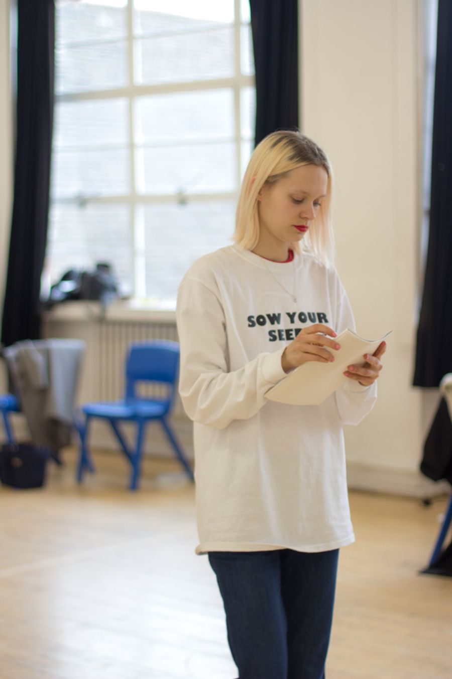 Photo Flash: First Look At FUNERAL FLOWERS In Rehearsal Image