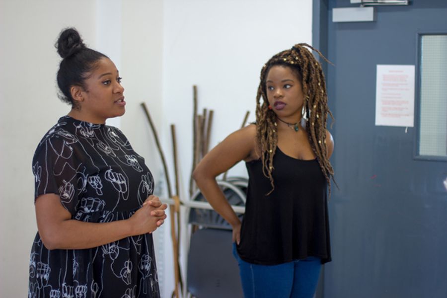 Photo Flash: First Look At FUNERAL FLOWERS In Rehearsal Image
