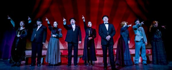 The cast of the Milburn Stone Theatre?s production of ?A Gentleman?s Guide to Love &  Photo