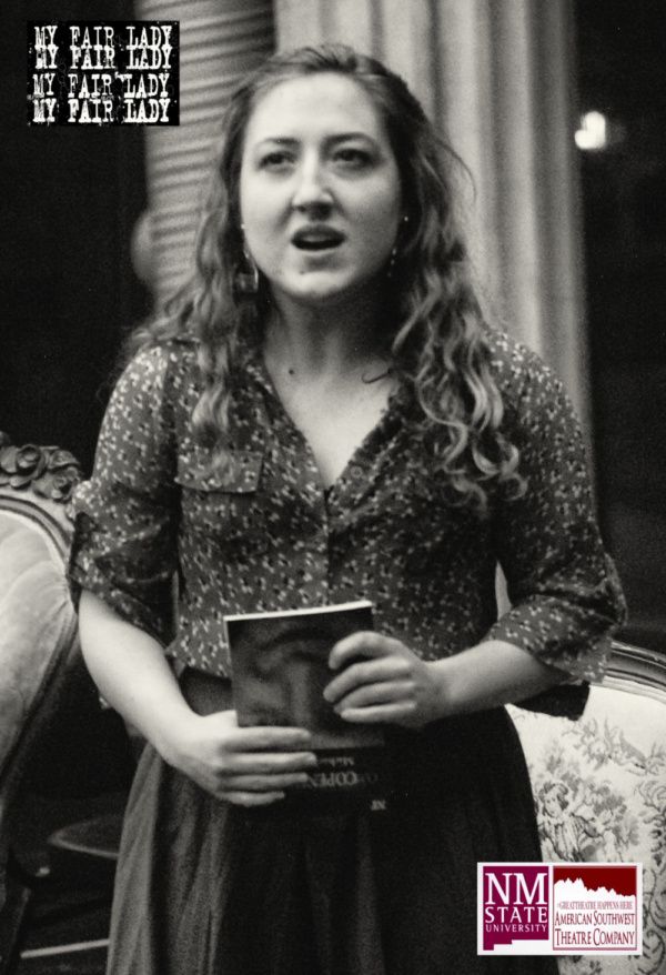 Making MY FAIR LADY @ NMSU THEATRE ARTS  Jenna Ivey in the role of Eliza Doolittle Photo