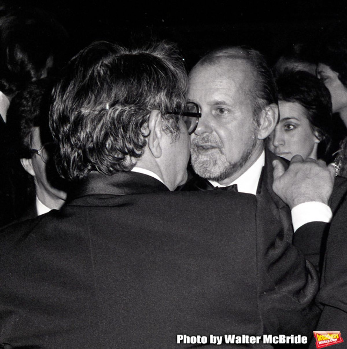 Bob Fosse and Buddy Hackett attending the Friars Club Roast for Buddy Hackett at the New York Hilton on November 1, 1981 in New York City. at 