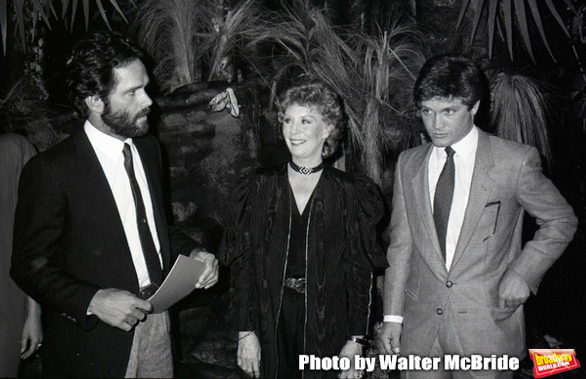 Gregory Harrison, Gwen Verdon and Andrew Stevens in 'Legs' an American made-for-television musical drama film at Radio City Music Hall on 9/03/1983 in New York City. at 