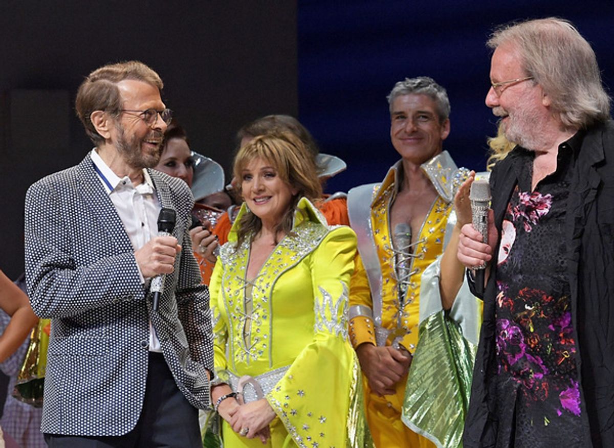 Bjorn Ulvaeus, Siobhan McCarthy, Richard Trinder and Benny Andersson at 