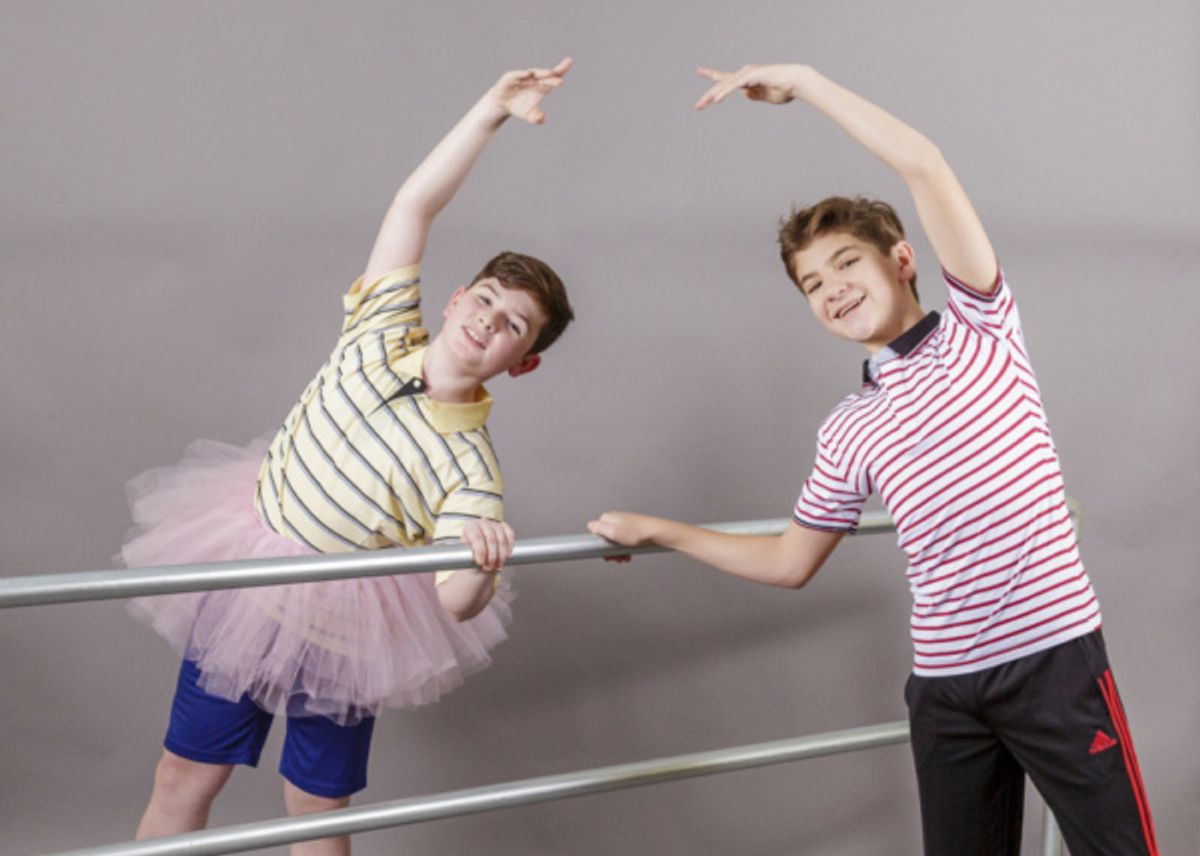 Burke Brickner (L) and Parker James Fullmore (R) play Michael and Billy Elliot, best friends who just want to express themselves.  at 