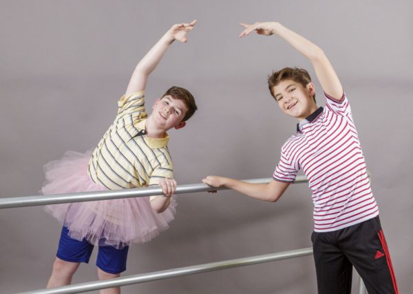 Burke Brickner (L) and Parker James Fullmore (R) play Michael and Billy Elliot, best  Photo